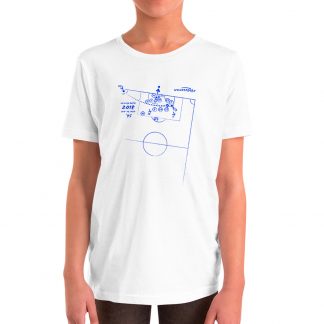 Camiseta con gol de Manu garcía al Real Madrid - Kids color blanca